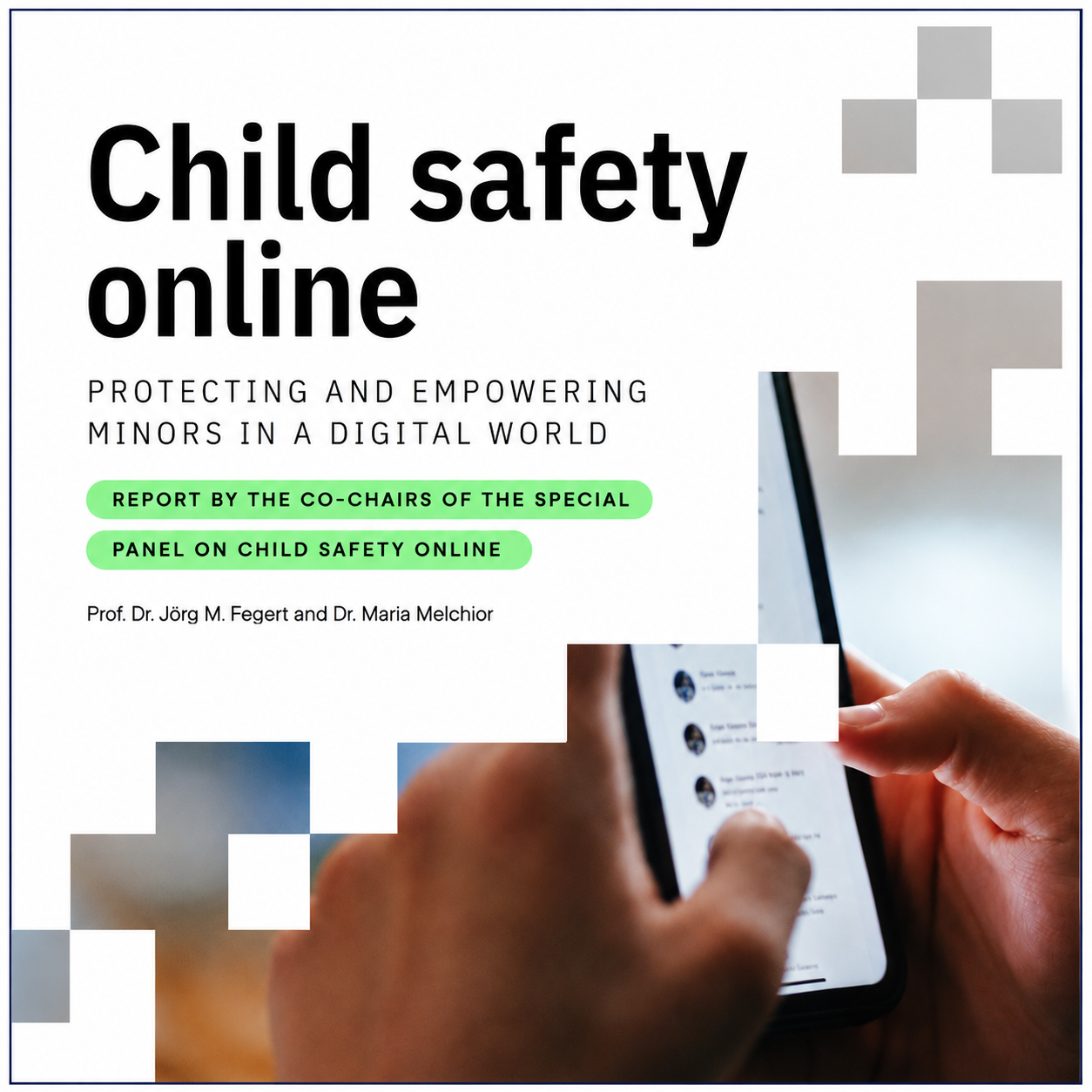 Εξώφυλλο της έκθεσης Child Safety Online για την προστασία και ενδυνάμωση των ανηλίκων στον ψηφιακό κόσμο